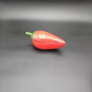 Red Pepper Shaped Ceramic Container